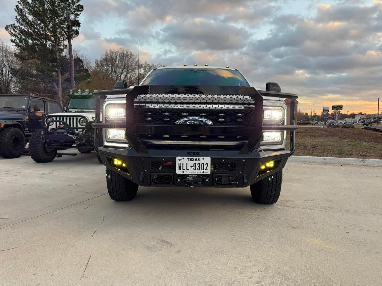 A2 Front Bumper Extreme For 2023-2026 Ford F250/350 Superduty ACC Compatible Sensor Cutouts With Mesh Grill Bodyguard Bumpers-14