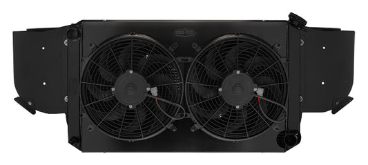 67-69 Camaro LS Swap Radiator Support Module Kit Black Radiator Cold Case Radiators