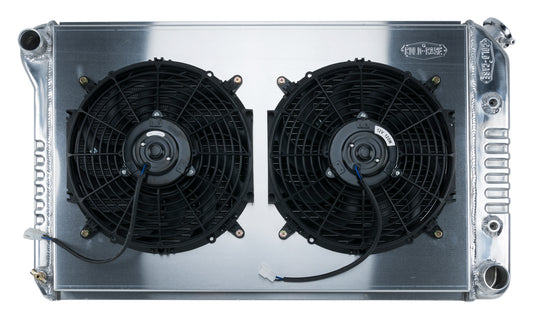 70-81 Camaro Aluminum Radiator And 12 Inch Fan Kit AT Cold Case Radiators