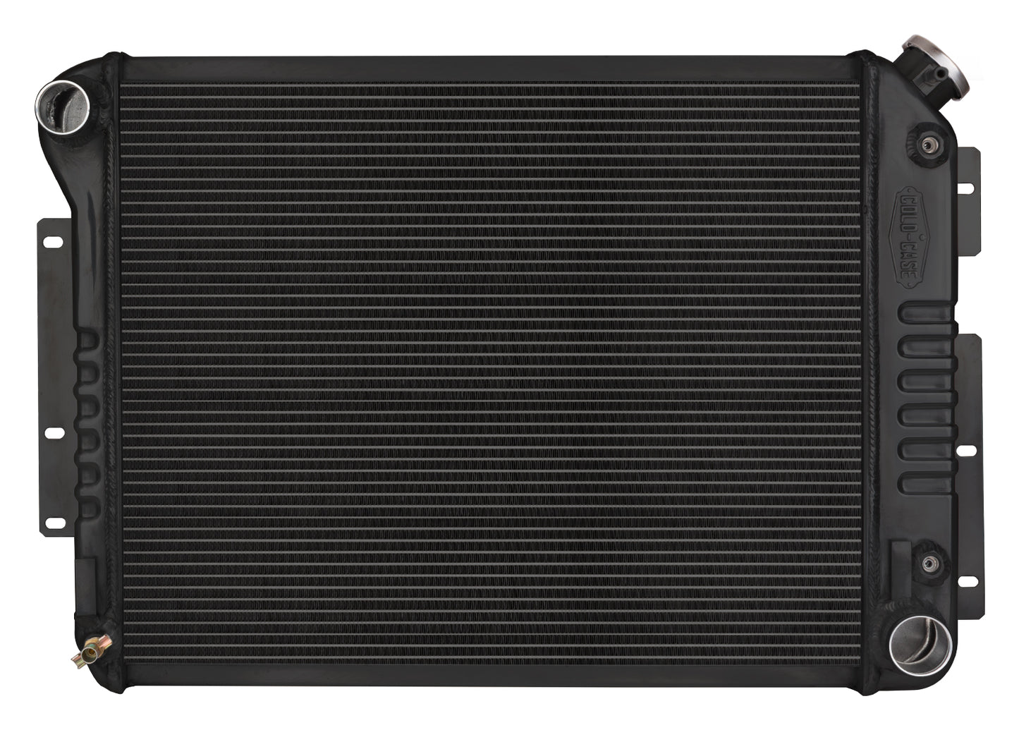 Cold Case Radiators 67-69 Camaro Small Block Automatic Aluminum Performance Radiator Black Night Rider Series Cold Case Radiators