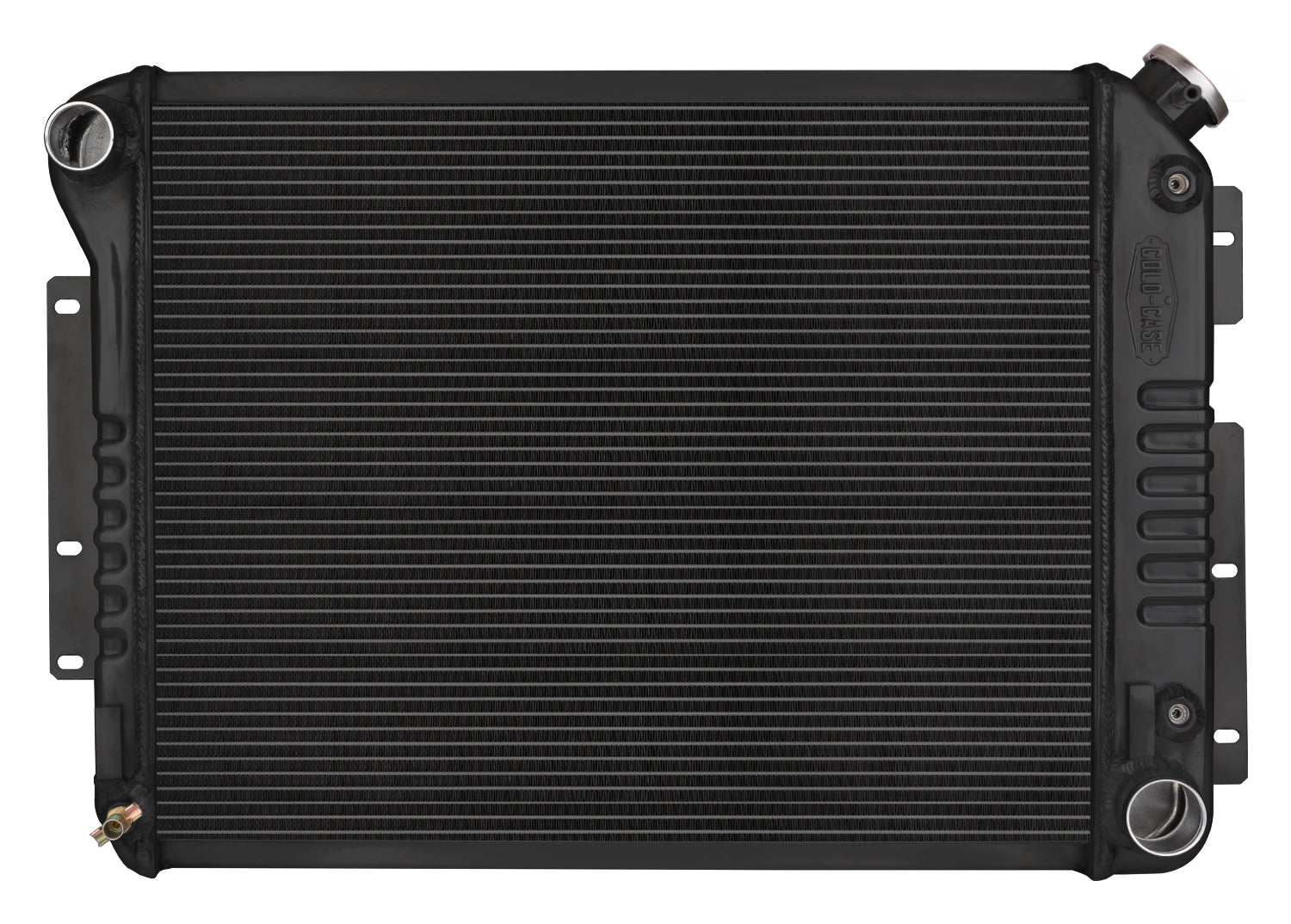 Cold Case Radiators 67-69 Camaro Small Block Automatic Aluminum Performance Radiator Black Night Rider Series Cold Case Radiators
