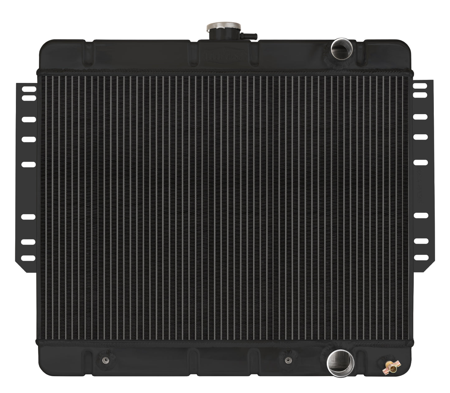 Cold Case Radiators 61-65 Impala Automatic Aluminum Radiator Black Night Rider Series Cold Case Radiators