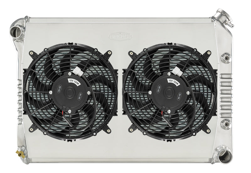 68-79 Nova Big Block Dual 12 Inch Fans Automatic Trans Cold Case Radiators