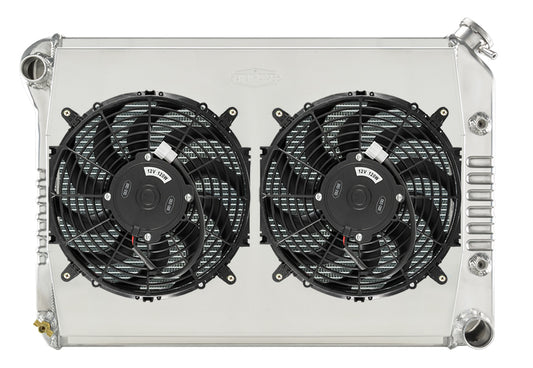 68-79 Nova Big Block Dual 12 Inch Fans Automatic Trans Cold Case Radiators