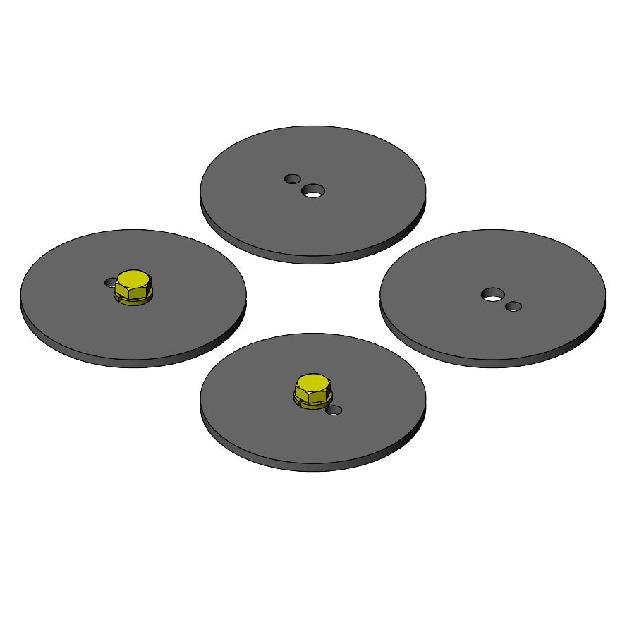 Jeep Wrangler Rear Coil Spring Retainer Kit 1997-2006 TJ/LJ Clayton Off Road-1