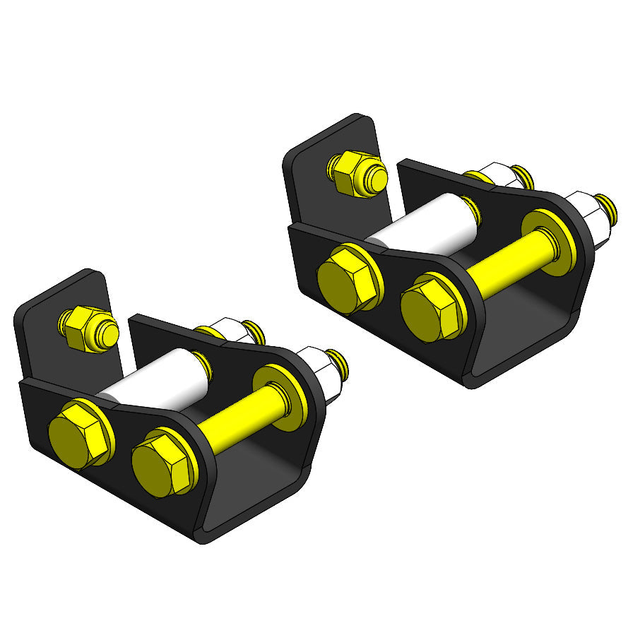 Clayton Off Road Jeep Wrangler Rear Lower Shock Extension Kit 1997-2006 TJ/LJ Clayton Off Road