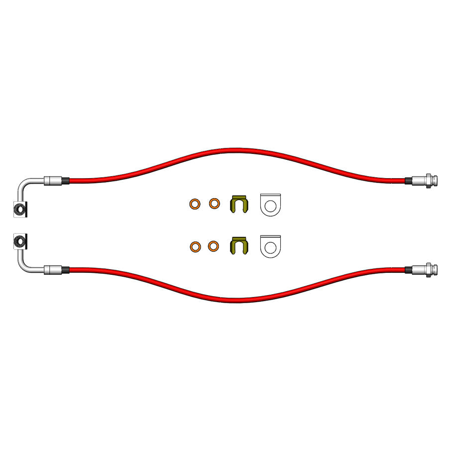 Clayton Off Road Jeep Grand Cherokee Front Brake Lines 1999-2004 WJ Clayton Off Road