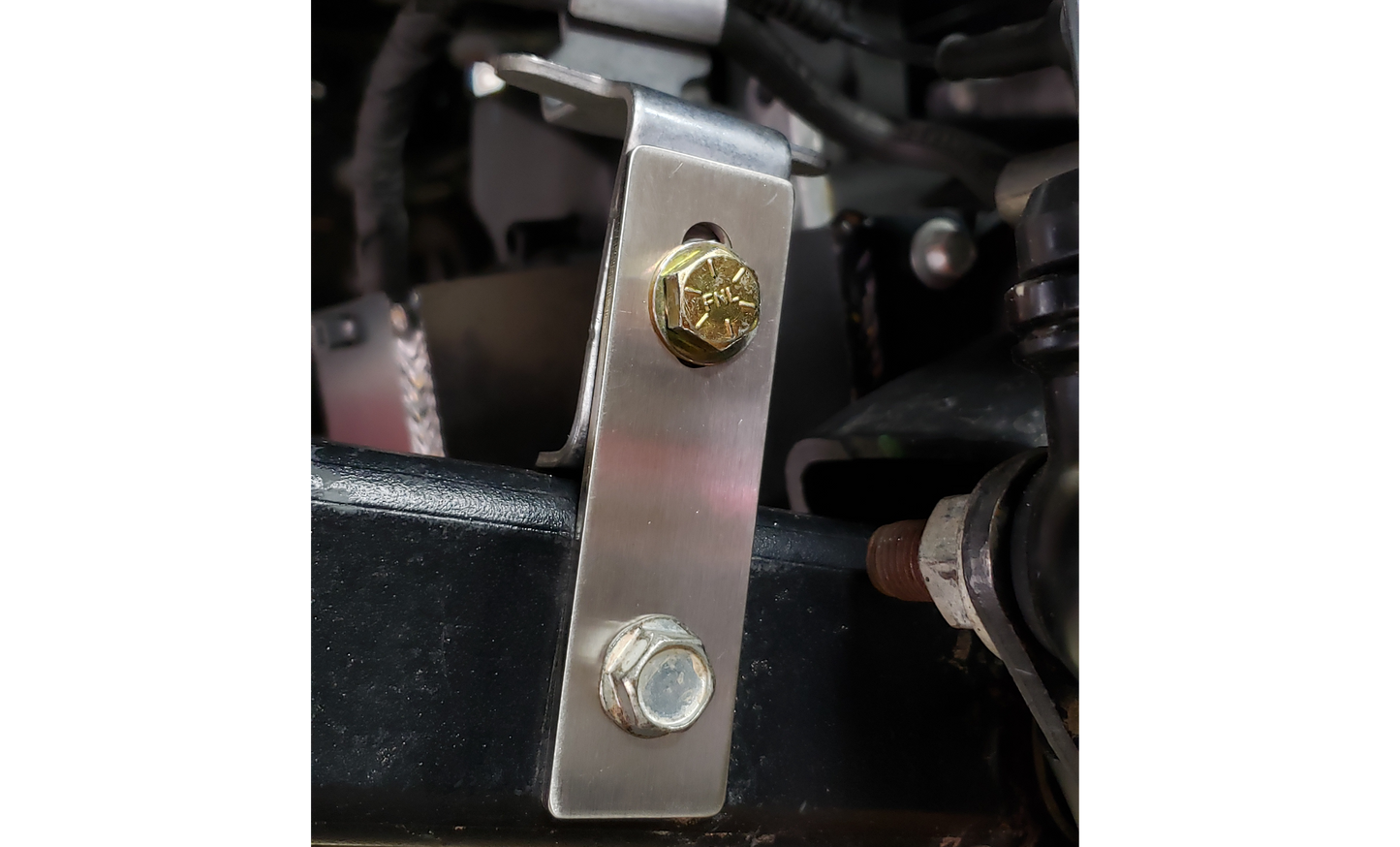 Jeep Wrangler Stainless Steel Front Brake Line Bracket Extension 2018+ JL/JT Clayton Off Road-2