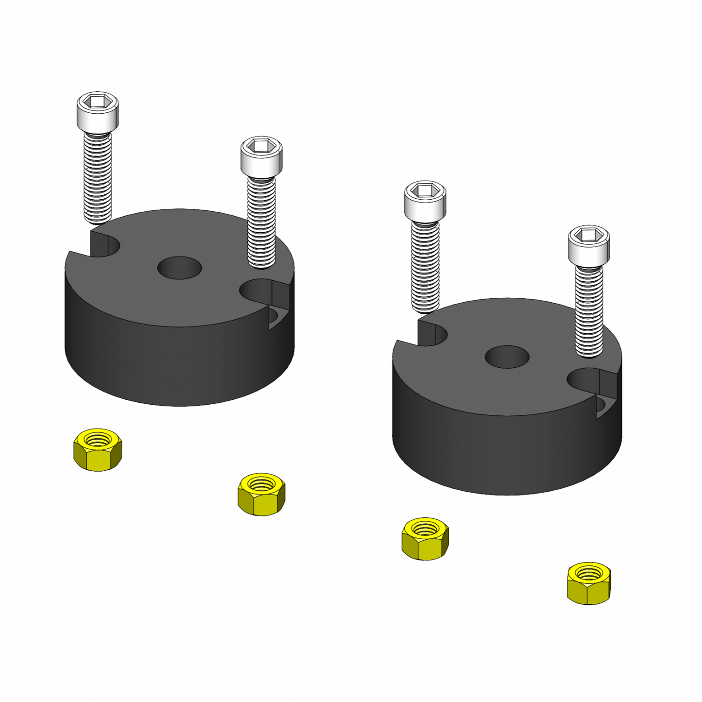 Jeep Wrangler 1 1/4 Inch Tall Front Bump Stops 2007+ JK/JL/JT or Jeep Wrangler 1.25 Inch Rear Bump Stop 2007-2018 JK Clayton Off Road-14