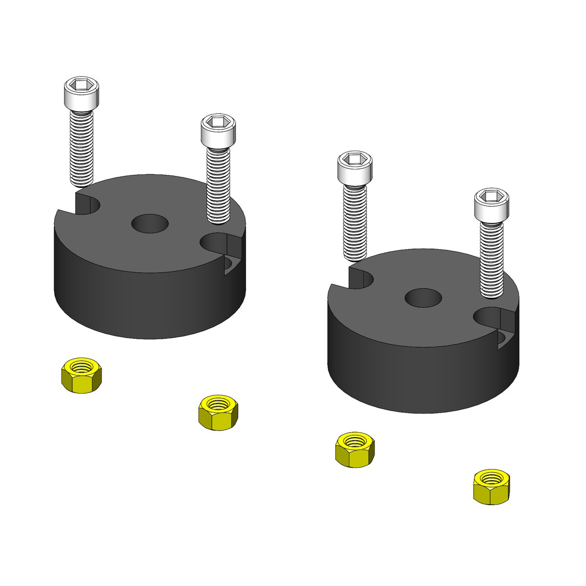 Jeep Wrangler 1 1/4 Inch Tall Front Bump Stops 2007+ JK/JL/JT Or Jeep Wrangler 1.25 Inch Rear Bump Stop 2007-2018 JK Clayton Off Road-13