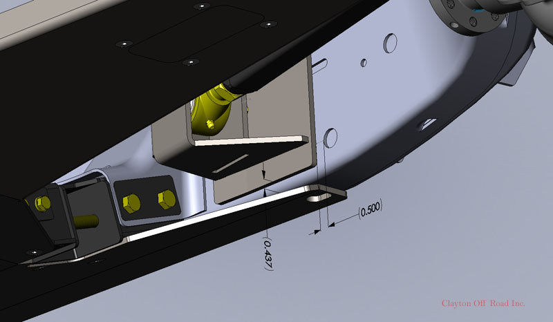 Jeep Wrangler 3 Link Frame Mount 2007-2018 JK Clayton Off Road-2