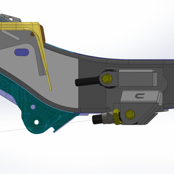 Clayton Off Road 2020-Present Jeep Gladiator JT Rear Long Arm Frame Brackets Clayton Off Road