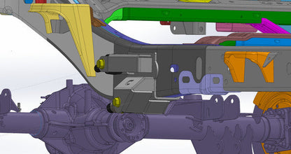 2020-Present Jeep Gladiator JT Rear Long Arm Frame Brackets Clayton Off Road-7
