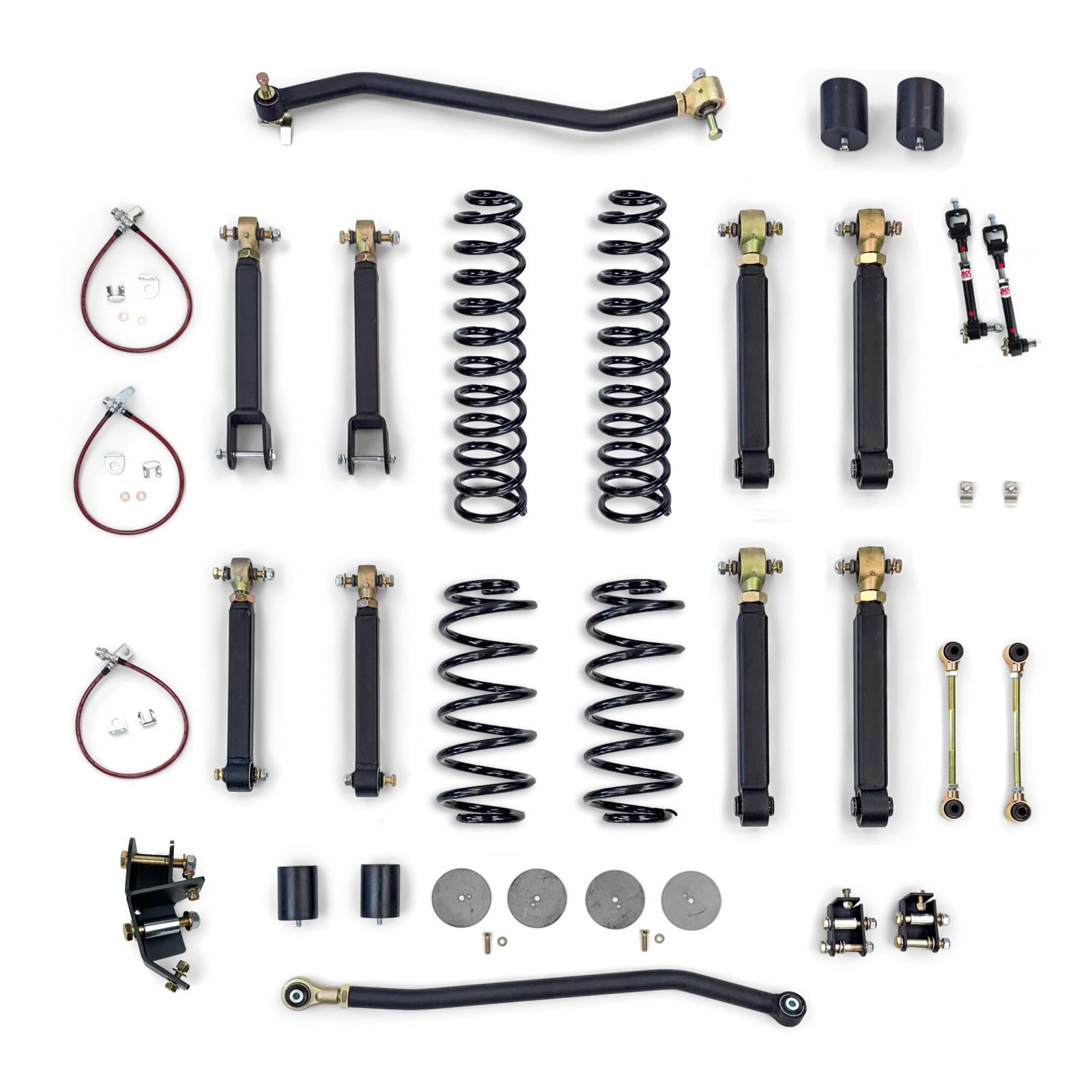 Clayton Off Road Jeep Wrangler 4.0 Inch Premium Short Arm Lift Kit 1997-2006 TJ/LJ Clayton Off Road