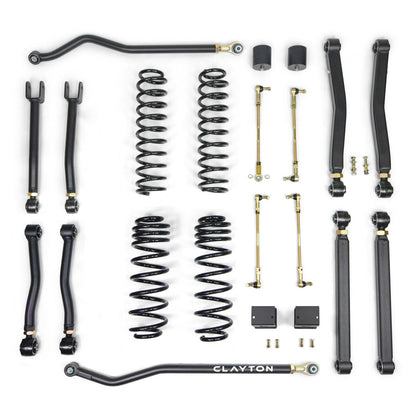 Jeep Wrangler 4XE 2.5 Inch Overland Plus Lift Kit 2021+ JL Clayton Off Road