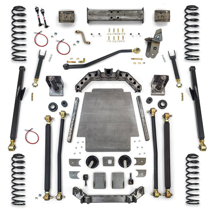 Jeep Cherokee 6.5 Inch Long Arm Lift Kit W/Rear Coil Conversion 1984-2001 XJ Clayton Off Road
