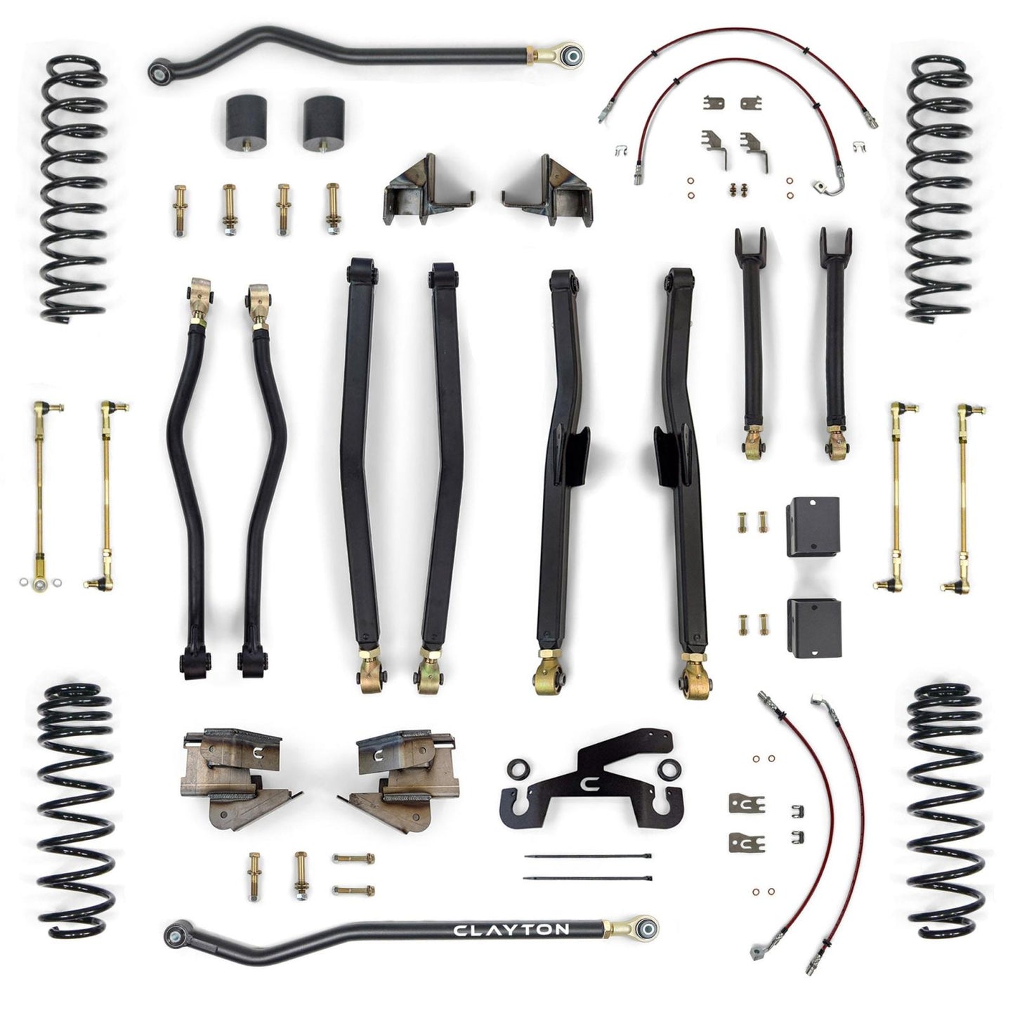 Clayton Off Road Jeep Wrangler Premium 3.5 Inch Long Arm Lift Kit 2018+ JL Clayton Off Road