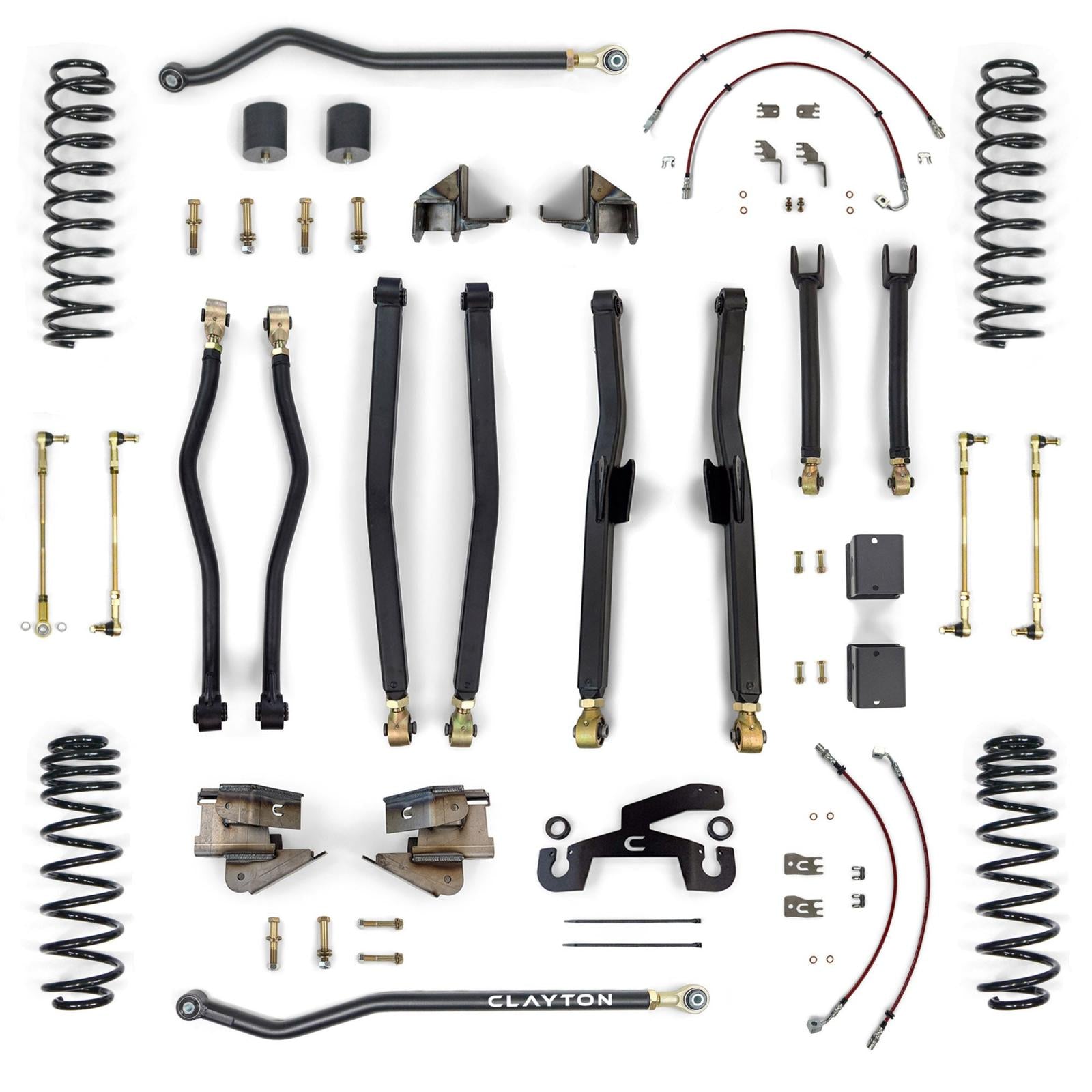 Clayton Off Road Jeep Wrangler Premium 3.5 Inch Long Arm Lift Kit 2018+ JL Clayton Off Road