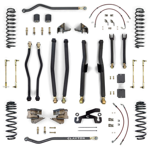 Clayton Off Road Jeep Wrangler Premium 3.5 Inch Long Arm Lift Kit 2018+ JL Clayton Off Road
