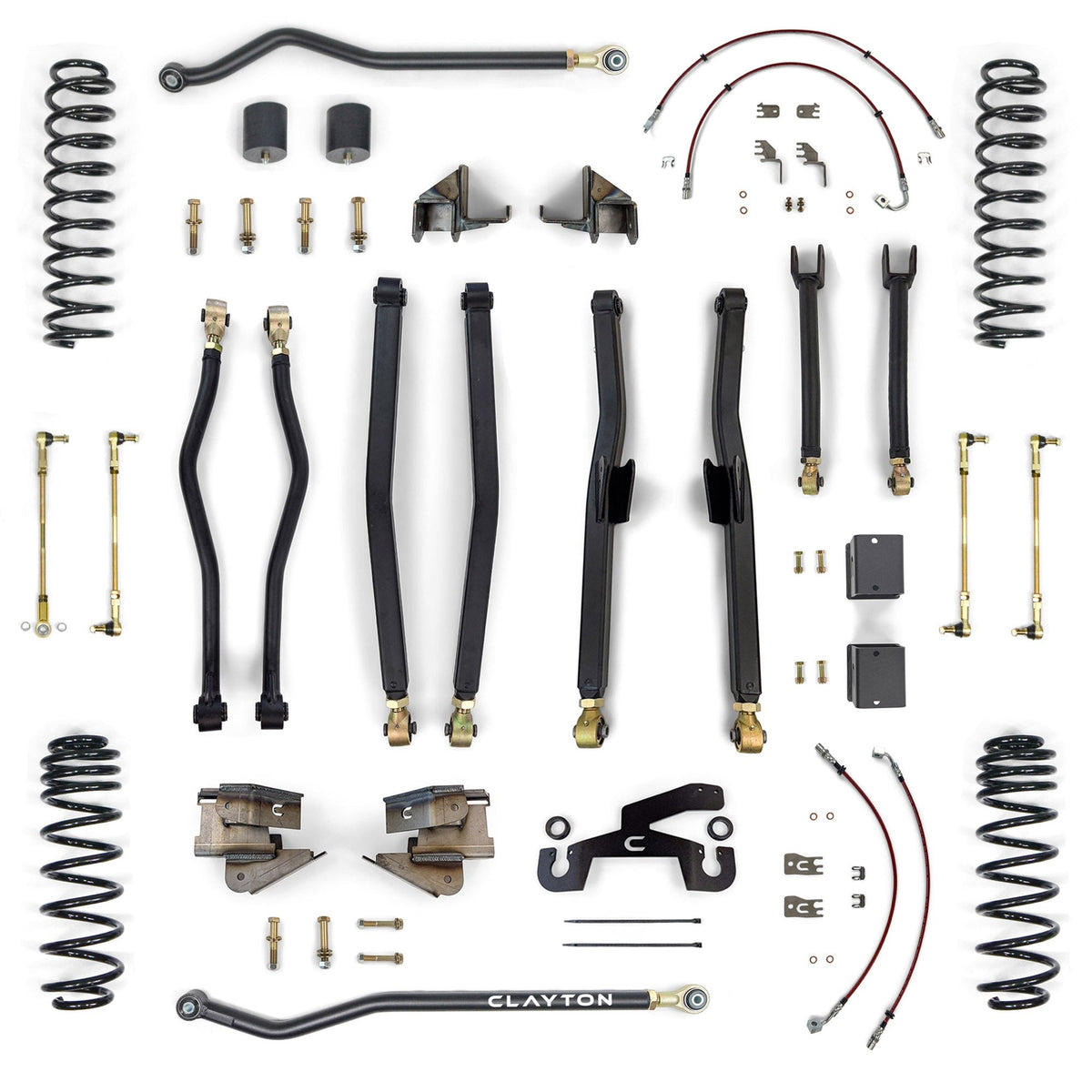 Jeep Wrangler DIESEL Premium 2.5" Long Arm Lift Kit (2020-2023, JL) Clayton Off Road