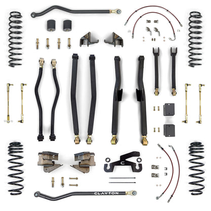 Jeep Wrangler DIESEL Premium 3.5" Long Arm Lift Kit (2020-2023, JL) Clayton Off Road