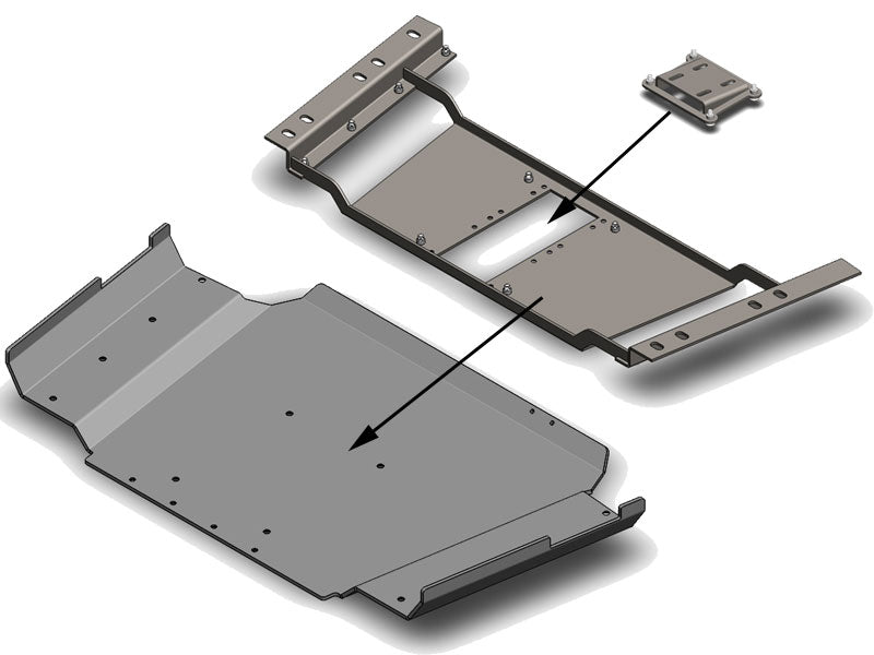 Jeep Wrangler Transfer Case Skid Plate 1997-2006 TJ/LJ Clayton Off Road-2