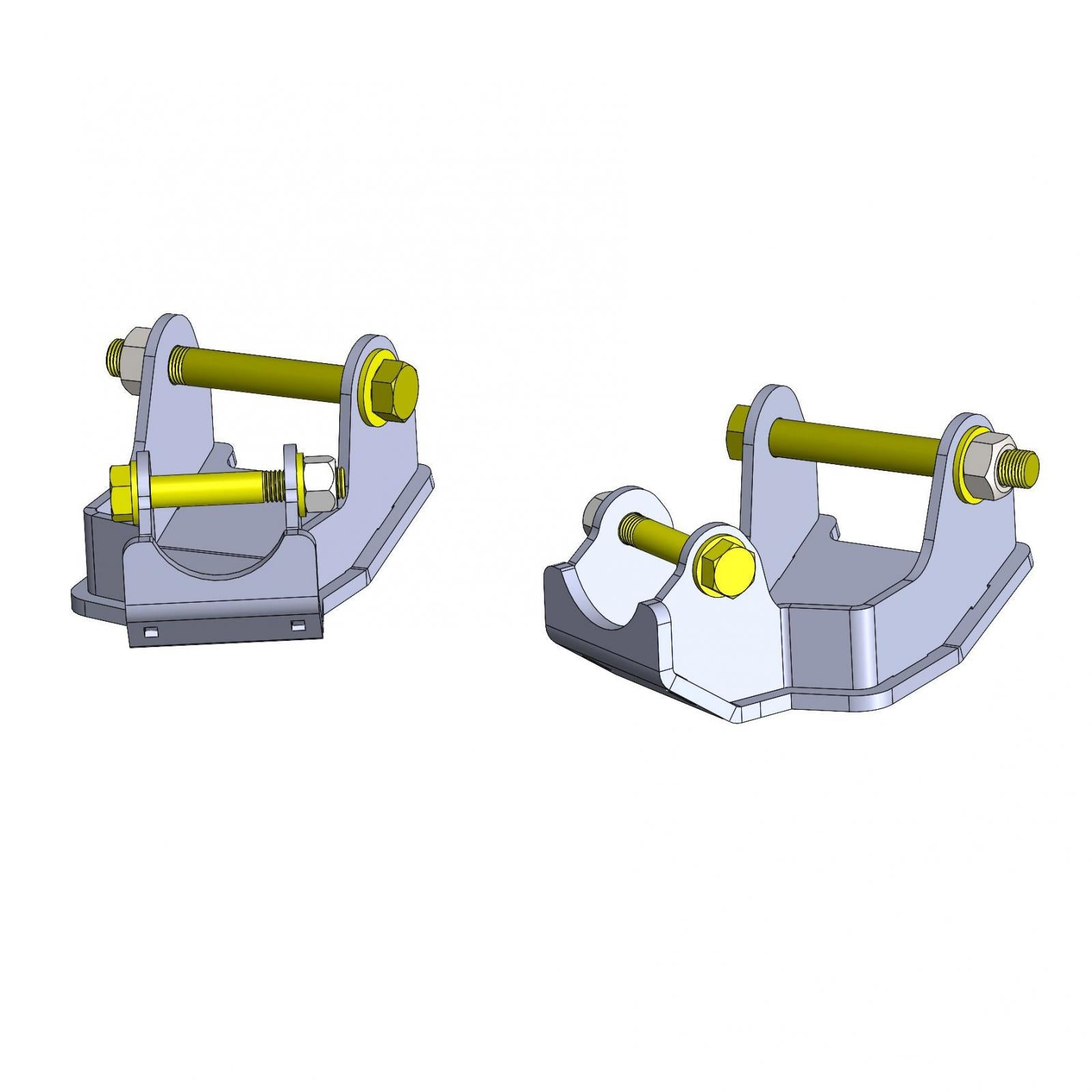 Clayton Off Road Jeep Wrangler Rear Bolt On Shock Bracket Control Arm Skids 2018+ JL Clayton Off Road