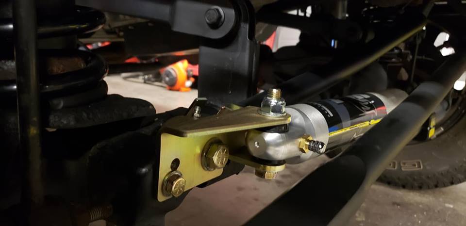 Clayton Off Road Jeep Wrangler Steering Stabilizer Relocation Bracket 2007-2018+ JK/JL/JT Clayton Off Road