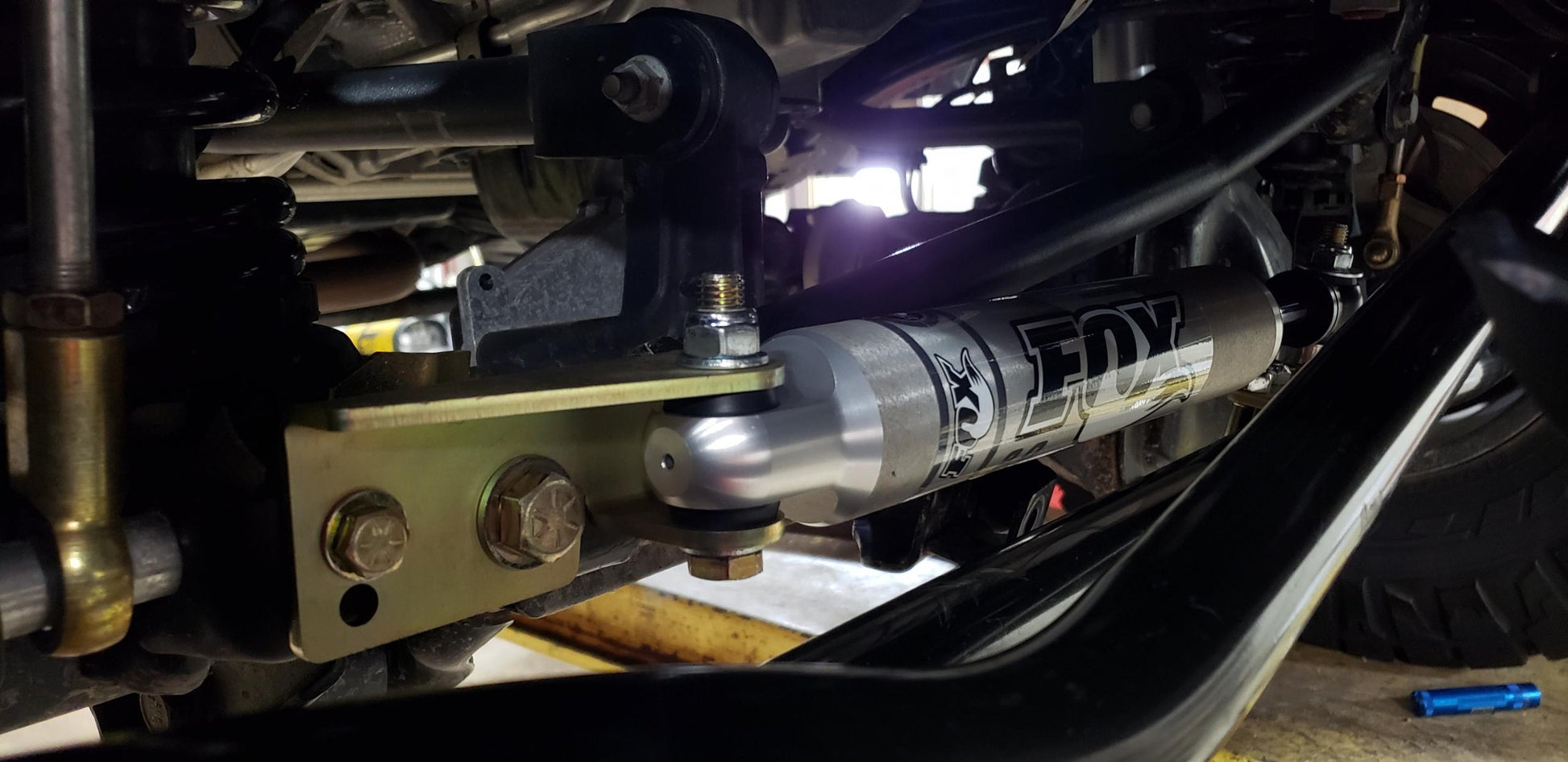 Clayton Off Road Jeep Wrangler Steering Stabilizer Relocation Bracket 2007-2018+ JK/JL/JT Clayton Off Road