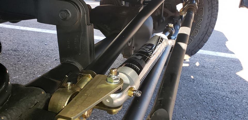 Clayton Off Road Jeep Wrangler Steering Stabilizer Relocation Bracket 2007-2018+ JK/JL/JT Clayton Off Road