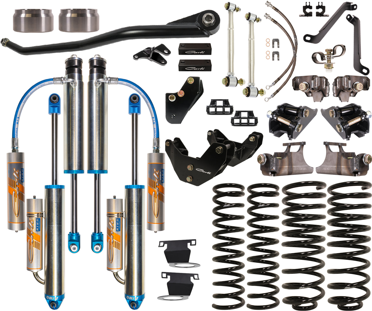 Dominator 3.0 Shock Set 3.25 Lift 14-18 RAM 2500 Gas Carli Suspension