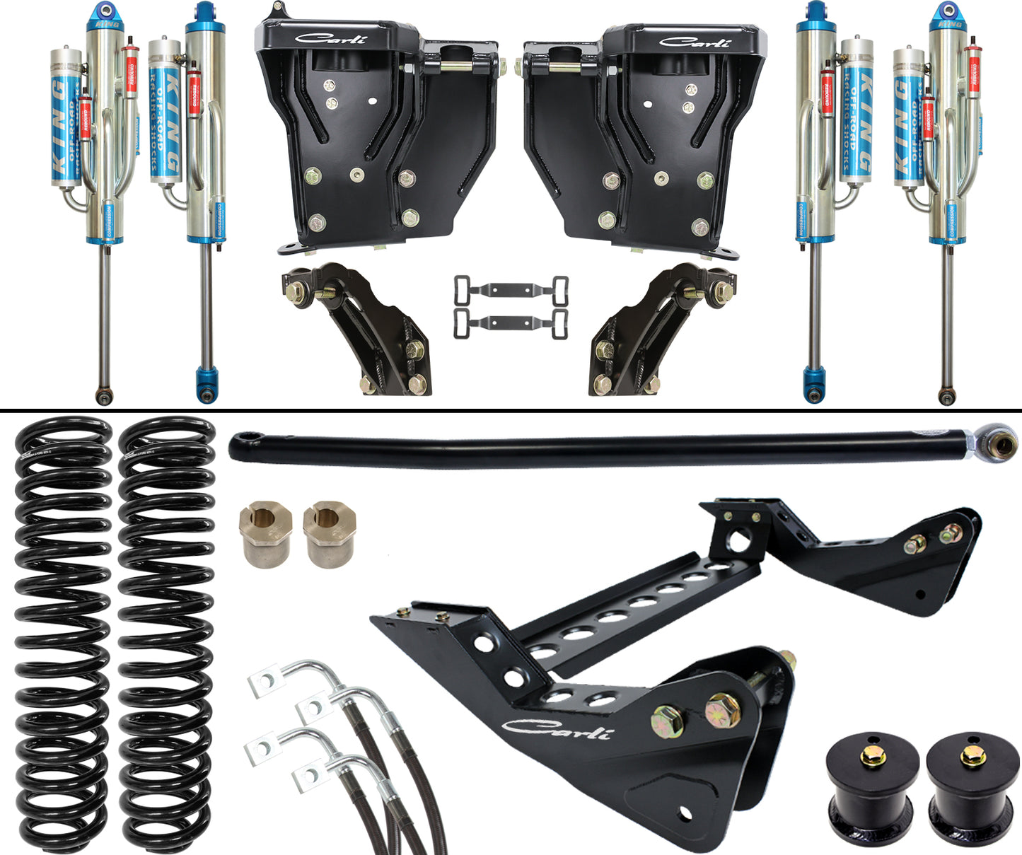 Unchained 3.0 Bypass System Base 4.5 Lift 2005-07 Ford F250/F350 Carli Suspension
