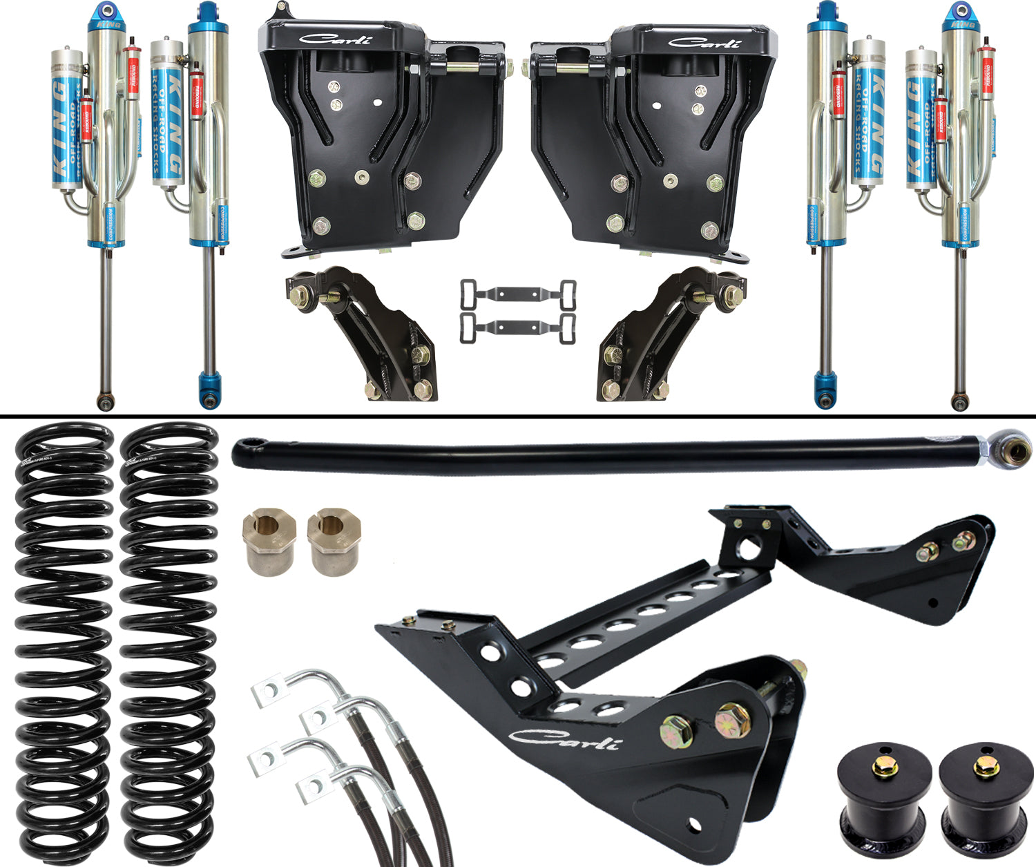 Unchained 3.0 Bypass System Base 4.5 Lift 2005-07 Ford F250/F350 Carli Suspension