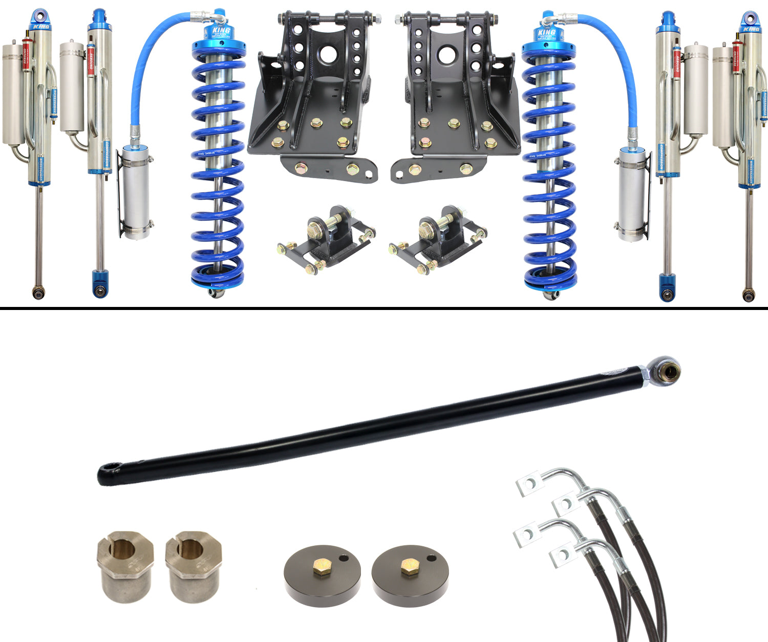 Coilover Bypass 2.5 System 2.5/3.5 inch Lift 2011-16 Ford F250/F350 Diesel Carli Suspension