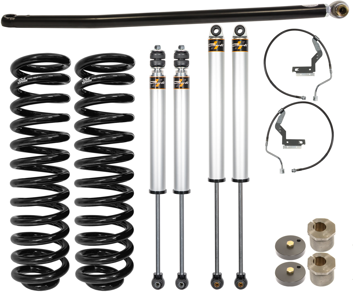 11-16 Ford F250/350 4x4 Gas 2.0 inch Lift Commuter System Carli Suspension