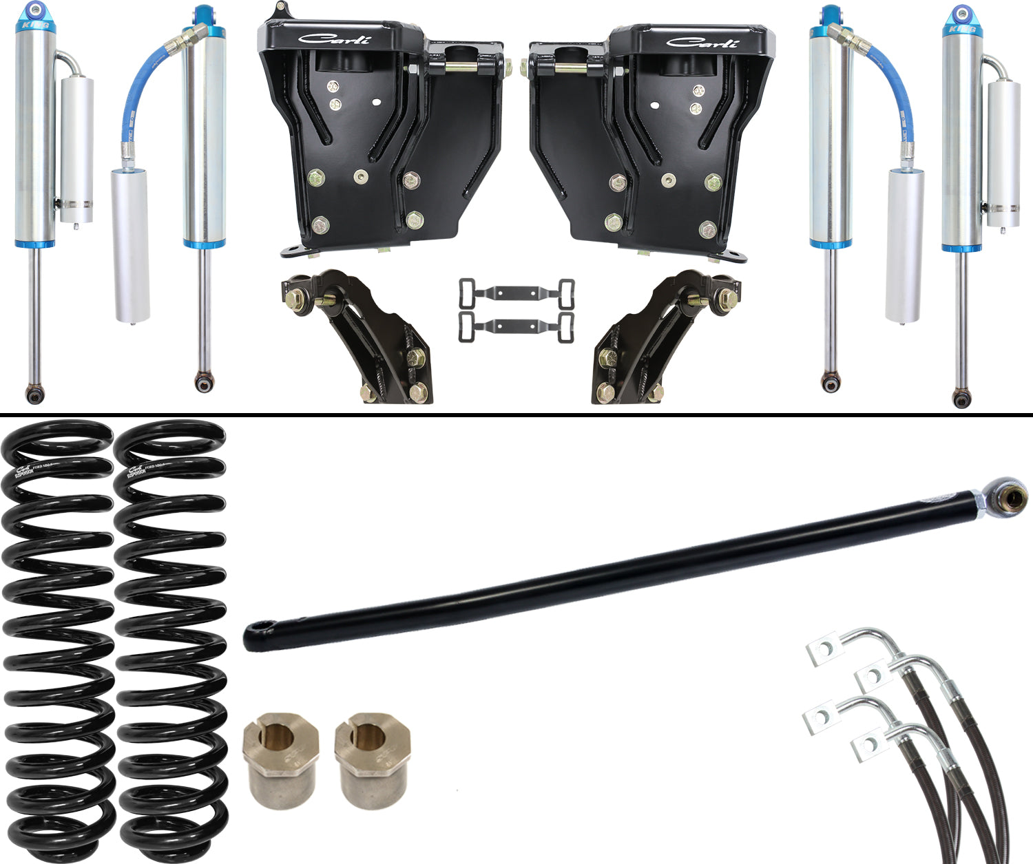 Dominator Leveling System Base 2.5 Lift 2005-07 Ford F250/F350 Diesel Carli Suspension
