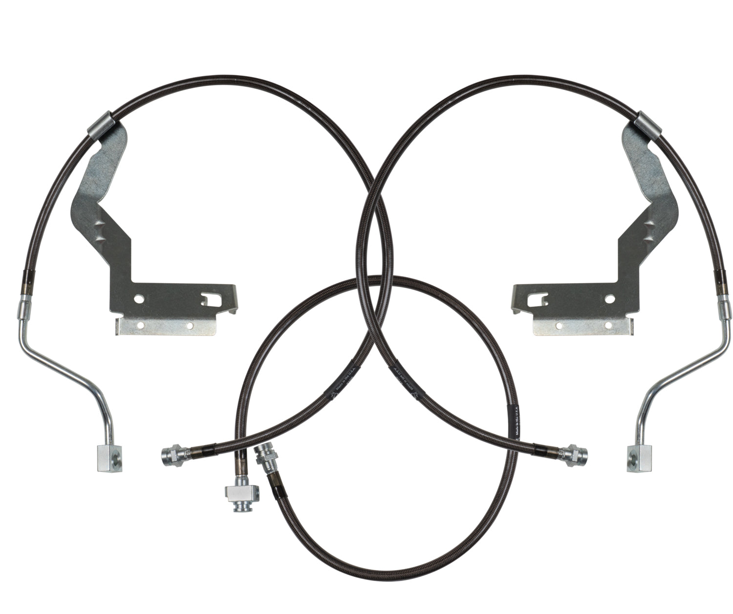 Hardware Braided Brake Lines 4.5 Inch System 2005-2007 Ford F250/F350 Carli Suspension-1