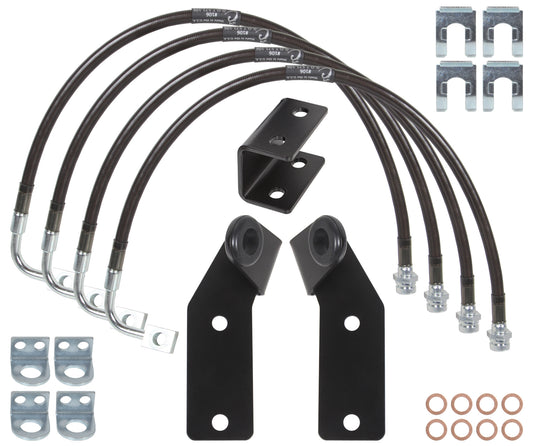 Extended Brake Lines Guides And E-Brake Drop Bracket Carli Suspension