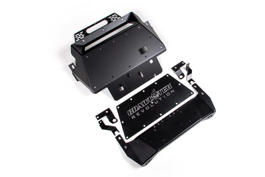 Bronco Front Skid Plate Blaze Series For 21-24 Ford Bronco With Winch Mount CrawlTel Crawltek Revolution