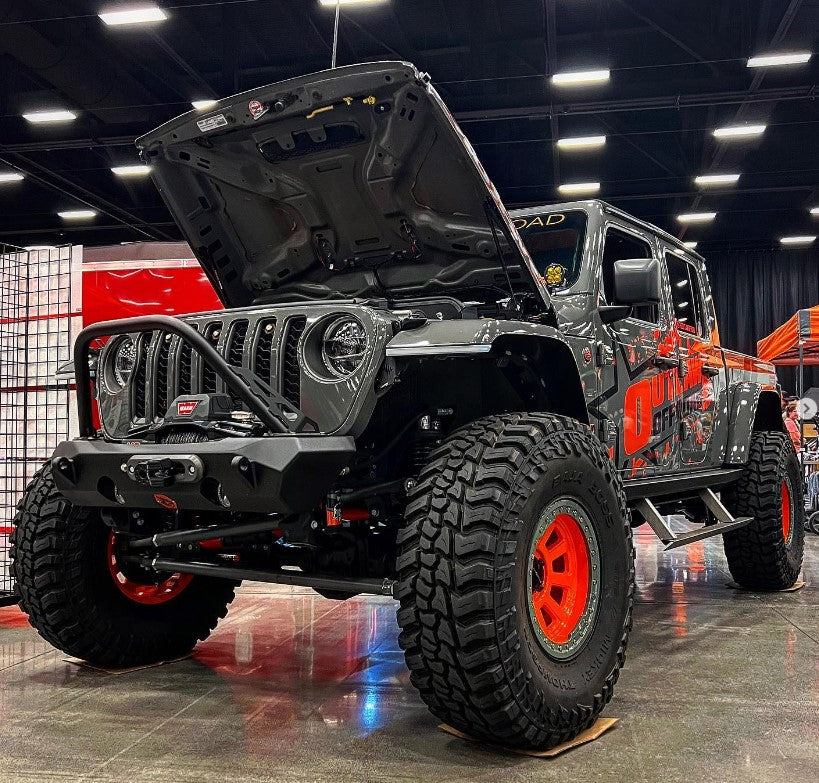 Pyro Stubby Front Bumper | Jeep Wrangler JL and Gladiator JT CrawlTek Revolution