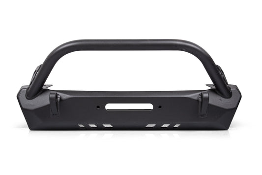 Jeep Stubby Front Bumper With Bull Bar Pyro Series for Jeep Wrangler 76-86 CJ 87-06 YJ/TJ Crawltek Revolution