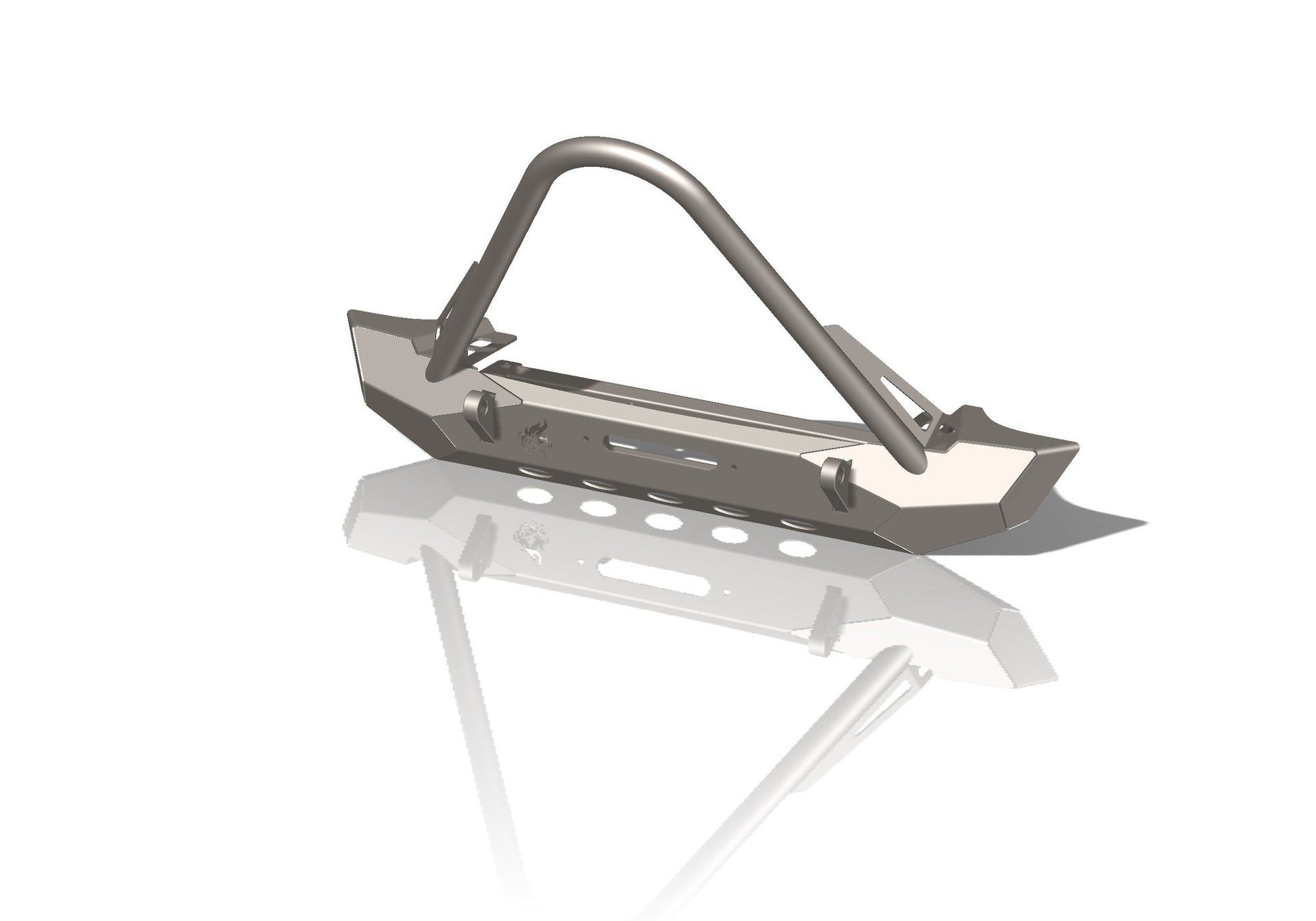 Jeep Mid-Width Front Bumper With Stinger Pyro Series For 76-86 CJ 87-06 YJ/TJ Crawltek Revolution