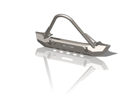 Pyro Mid-Width Front Bumper w/ Stinger | Jeep Wrangler CJ/YJ/TJ CrawlTek Revolution