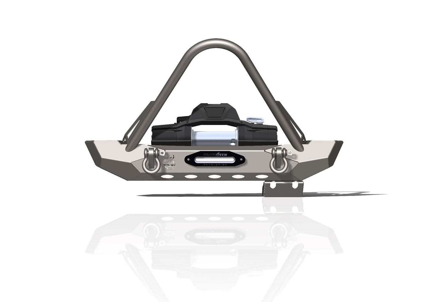 Pyro Mid-Width Front Bumper w/ Stinger | Jeep Wrangler CJ/YJ/TJ CrawlTek Revolution