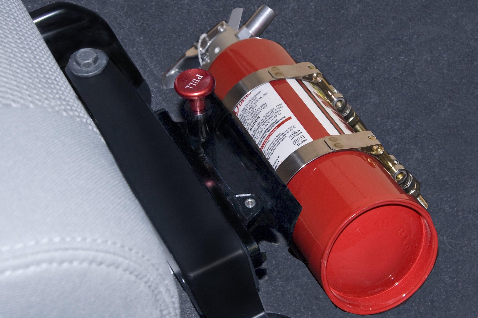 Universal Fire Extinguisher Mount Black DV8 Offroad-4