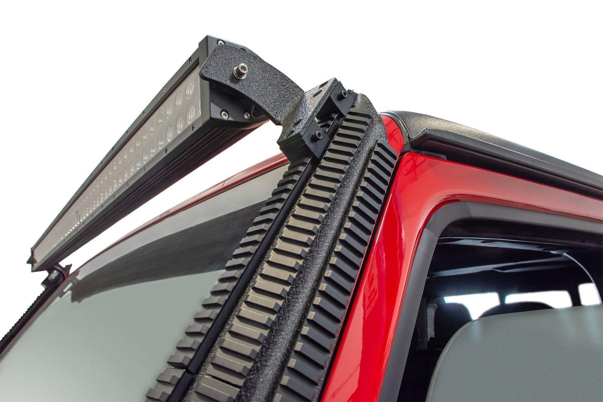 2018 2025 Jeep Wrangler JL JLU Gladiator JT A Pillar Mount With Rail Accessory Mount System DV8 Offroad-1