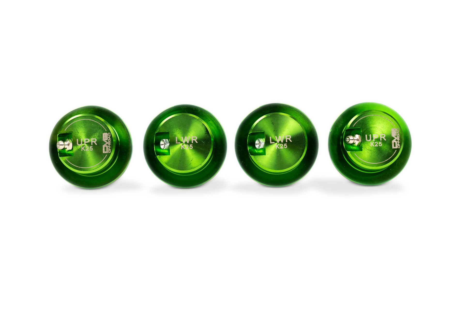 2018 2026 Jeep JL Replacement Ball Joint Kit Anodized Green Dana 30 or Dana 44 DV8 Offroad-5