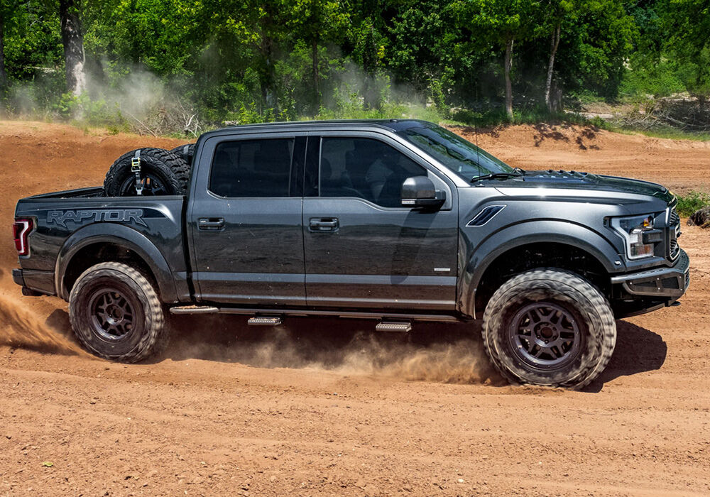 RKR Rock Rails Cab Length (2 Steps per Side) 2009-2018 (2019 Classic) Ram 1500/2010-2018 2500/3500/4500/5500 Crew Cab Textured Black N Fab NFab-2
