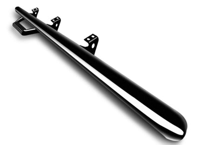 Nerf Step Bar Wheel-to-Wheel without Bed Access (1 Step per Side) 3 Inch Main Tube Diameter 2009-2018 (2019-2023 Classic) Ram 1500 6' 4 Inch Bed Regular Cab Gloss Black N Fab NFab
