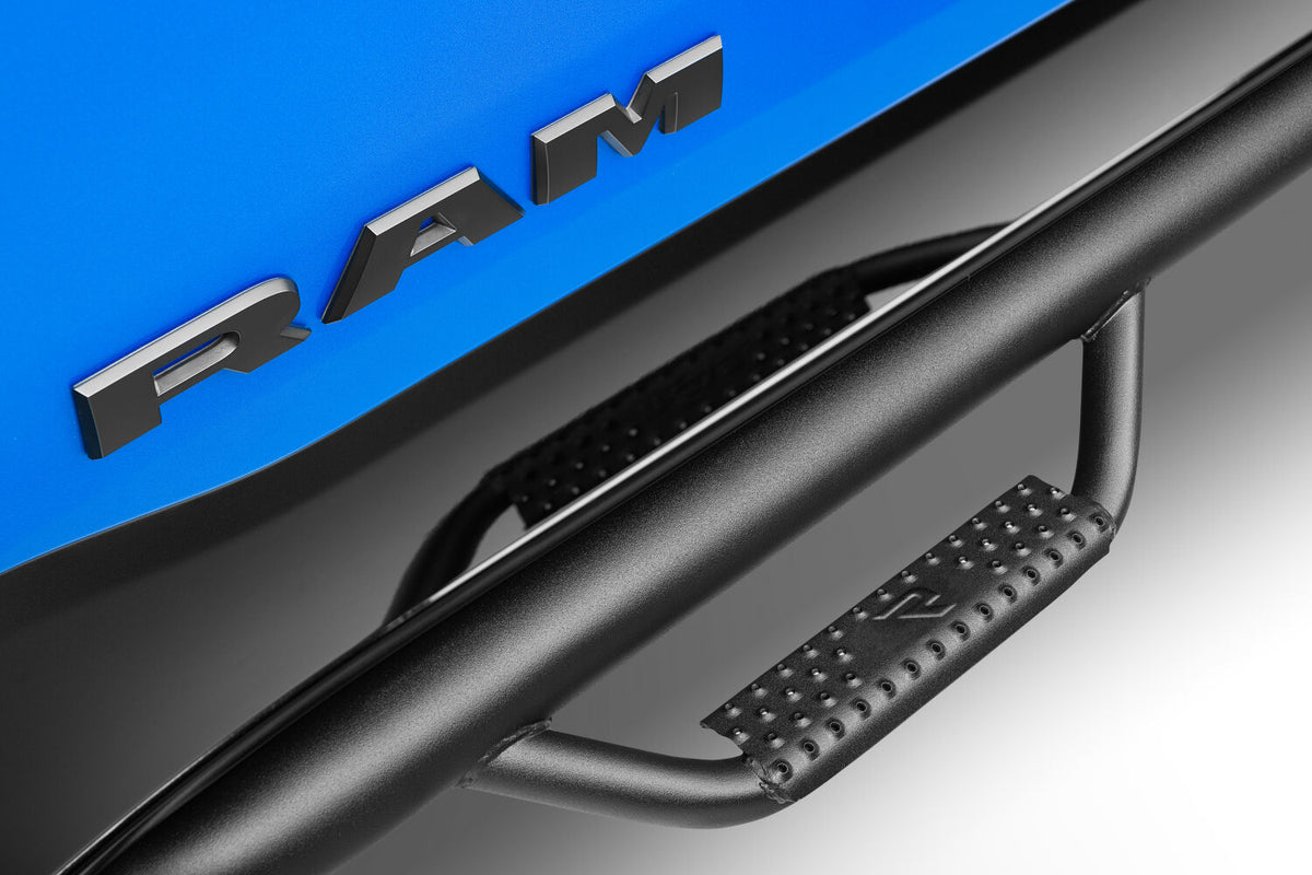Nerf Step Bar Cab Length (2 Steps per Side) 2009-2015 Ram 1500 Quad Cab Textured Black N Fab NFab-2